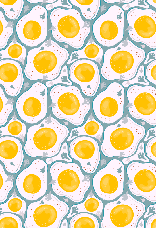 Kitchen nordic egg kitchen floor tiles - TenStickers