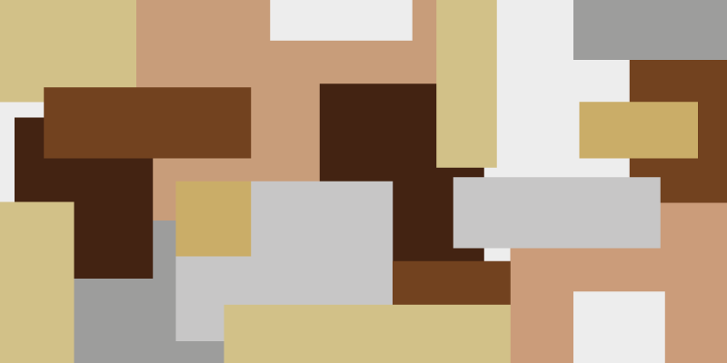 Abstract Geometric Motifs modern vinyl rug - TenStickers