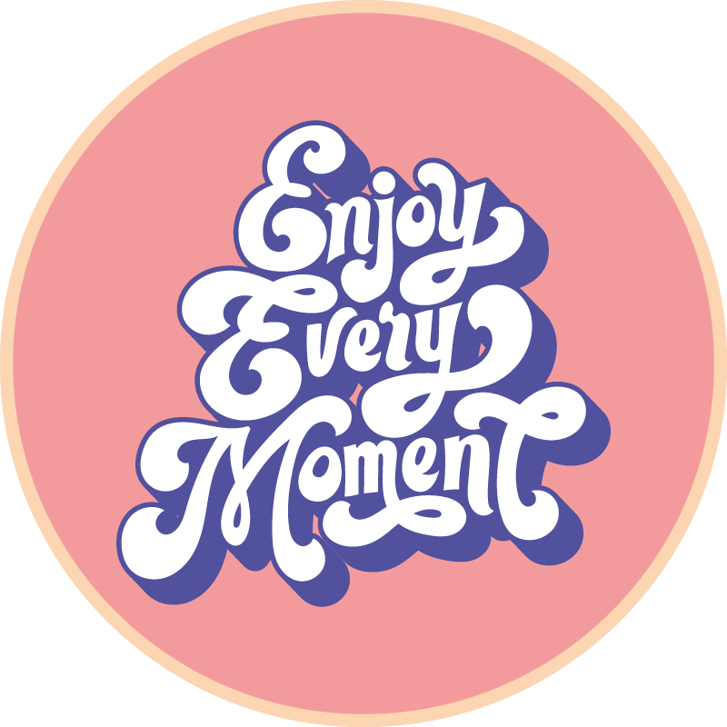 Enjoy every moment custom rug - TenStickers