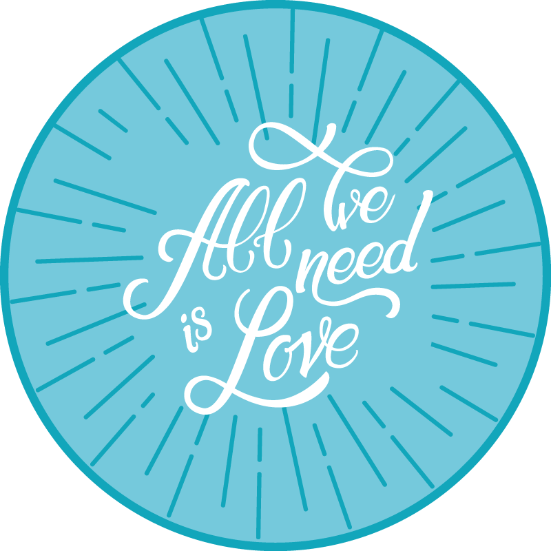 All need is love custom rug - TenStickers