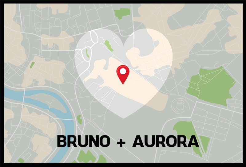 Personalized map location custom vinyl rug - TenStickers