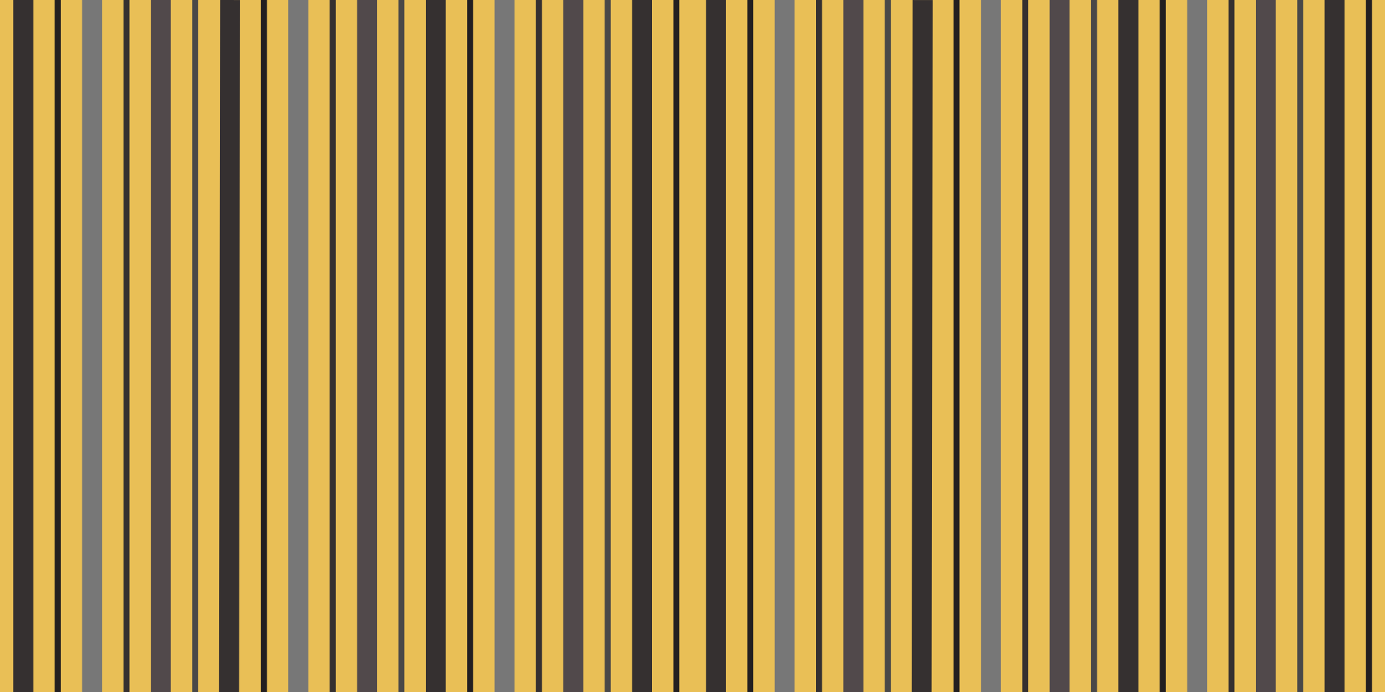 Vertical yellow pattern striped vinyl rug - TenStickers