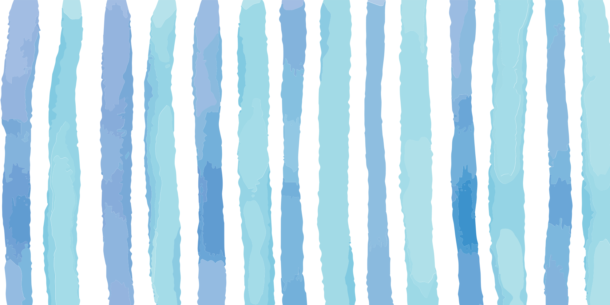 Set Cool Blue striped vinyl rug - TenStickers