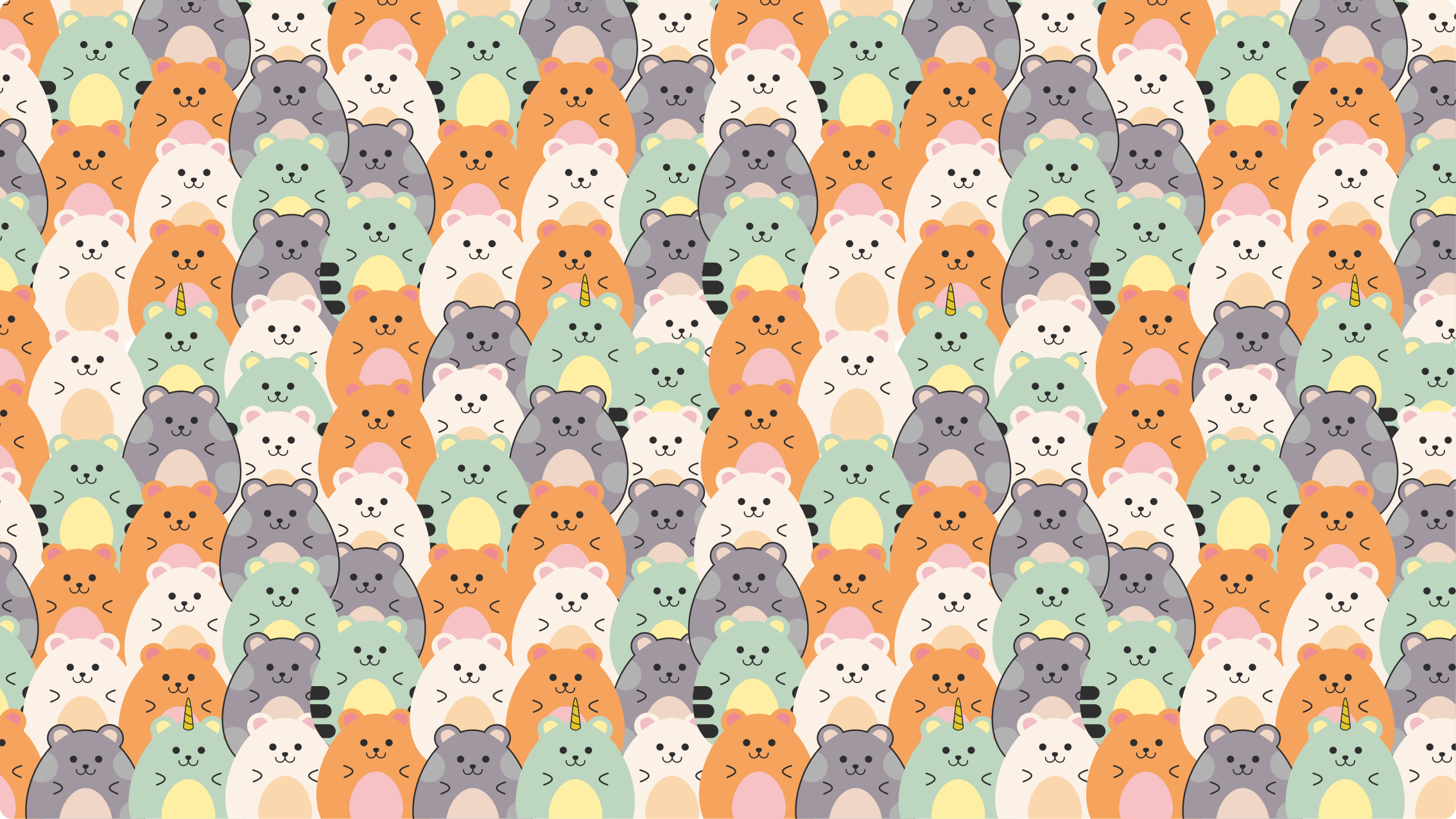 Adorable animal expressions entrance hall vinyl rug - TenStickers