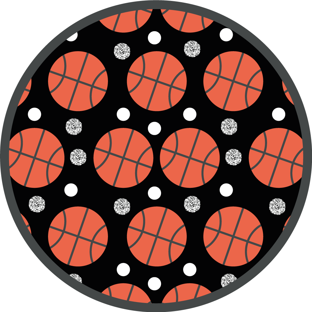 Basketball balls game vinyl rug - TenStickers