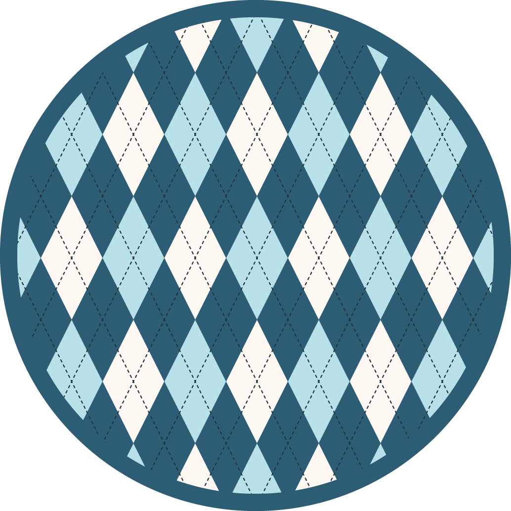 Diamond Pattern Elegance geometric vinyl rug - TenStickers