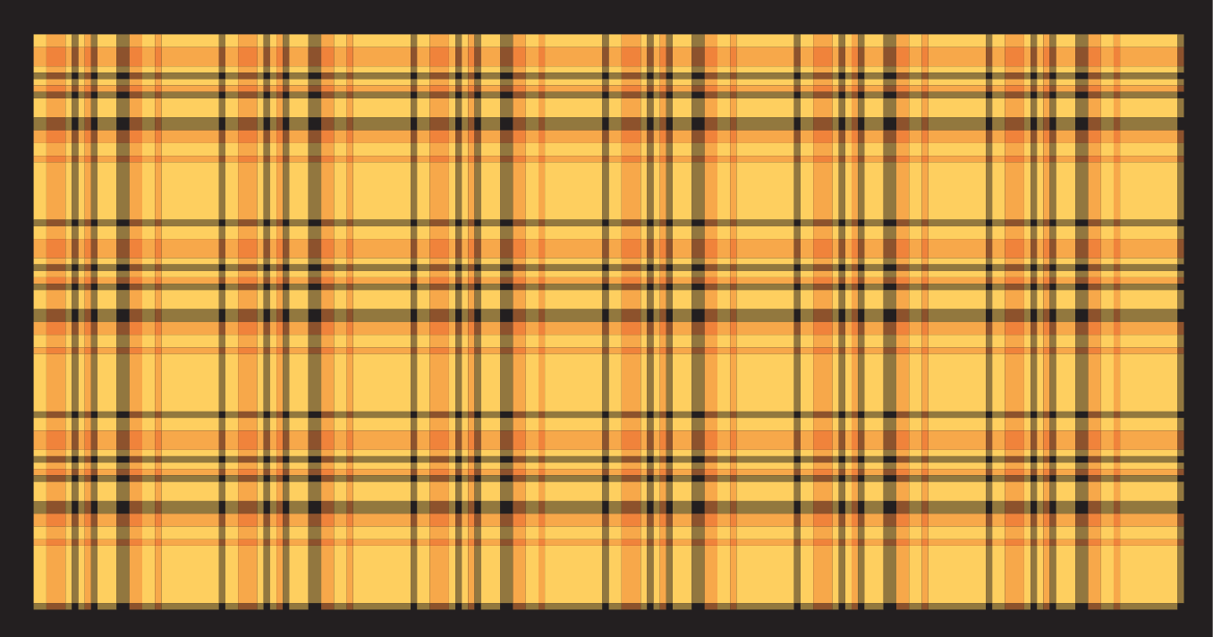 Classic Plaid Pattern striped vinyl rug - TenStickers