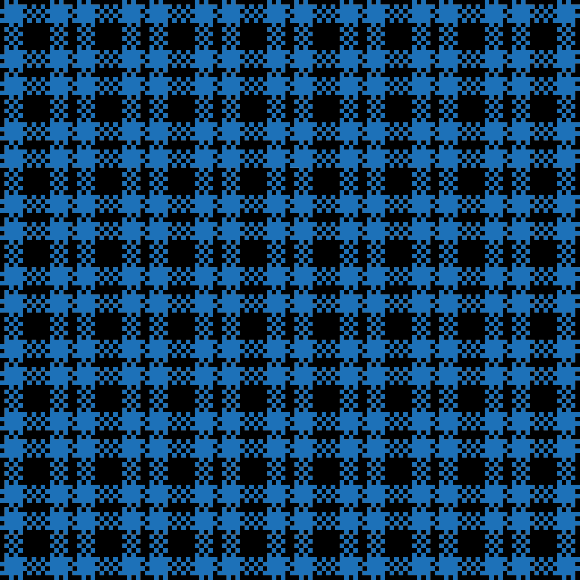 Blue Checker Pattern tile vinyl rug - TenStickers