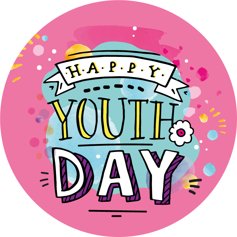 Happy youth day custom rug - TenStickers