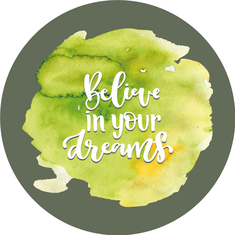 Believe In Dreams custom rug - TenStickers
