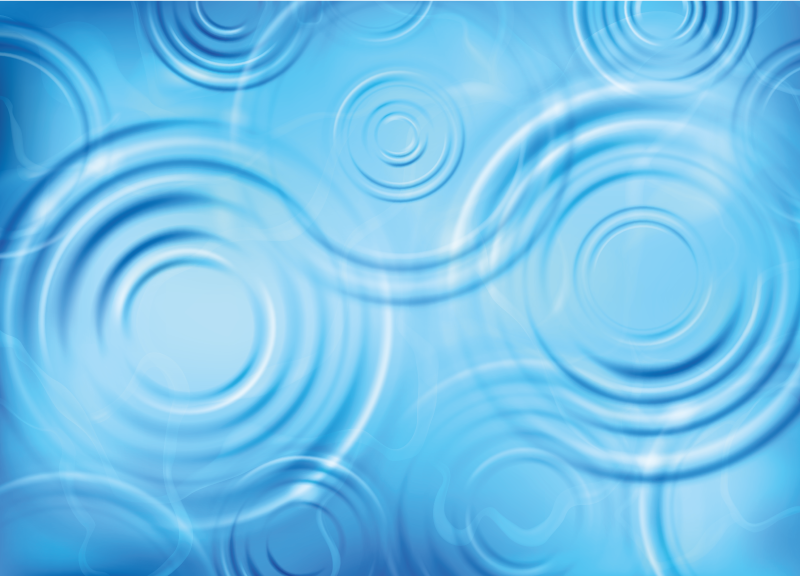 Water Ripples Effect textured vinyl rug - TenStickers