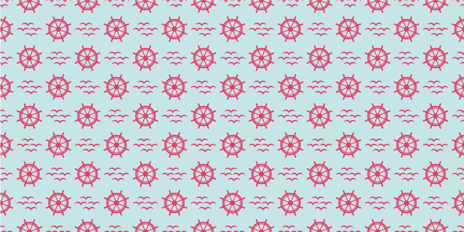 Nautical steering wheels kids vinyl rug - TenStickers