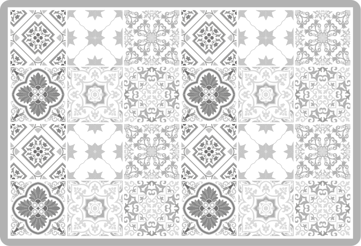 Elegant Tile Pattern marble vinyl rug - TenStickers