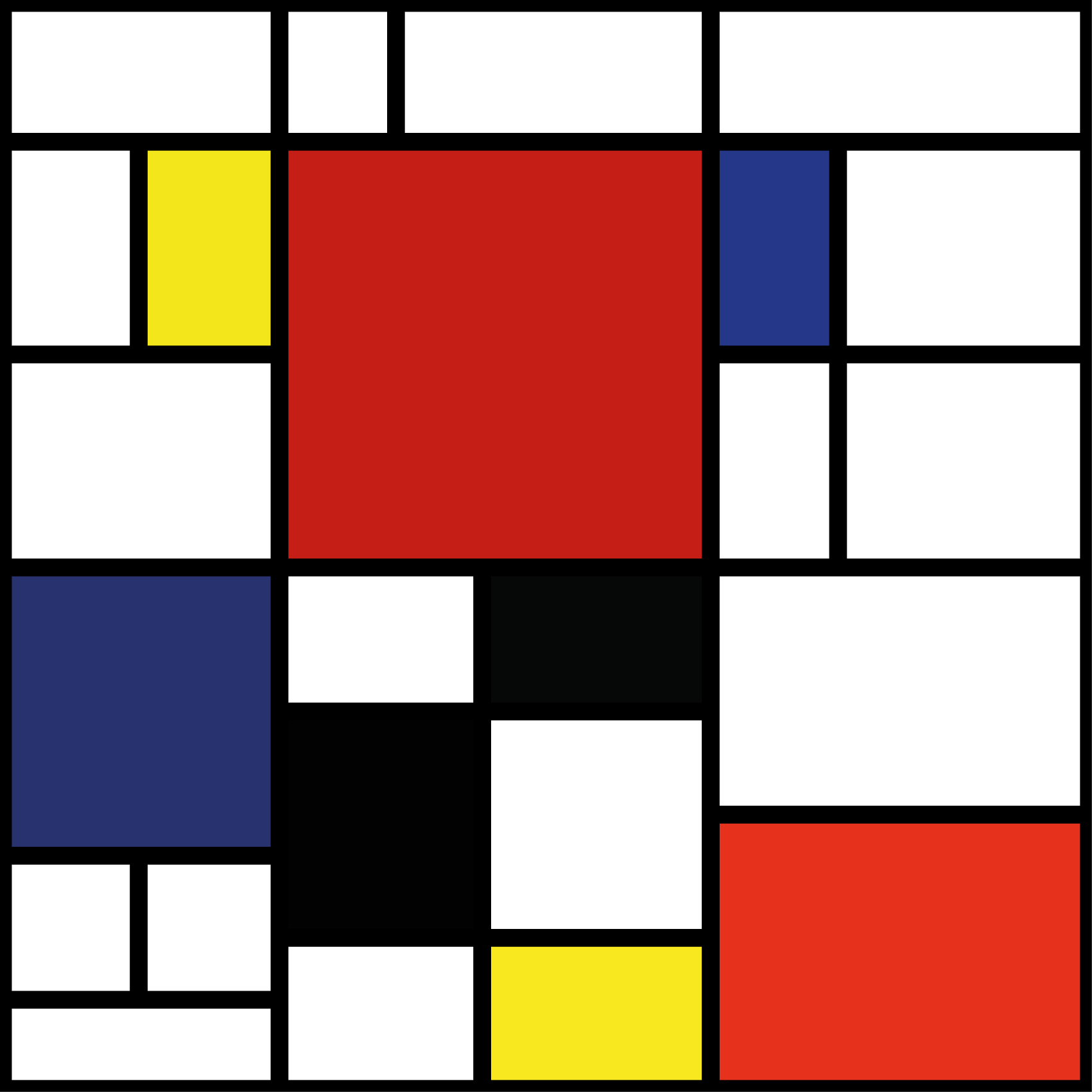Modern vinyl rug in bright geometric design - TenStickers