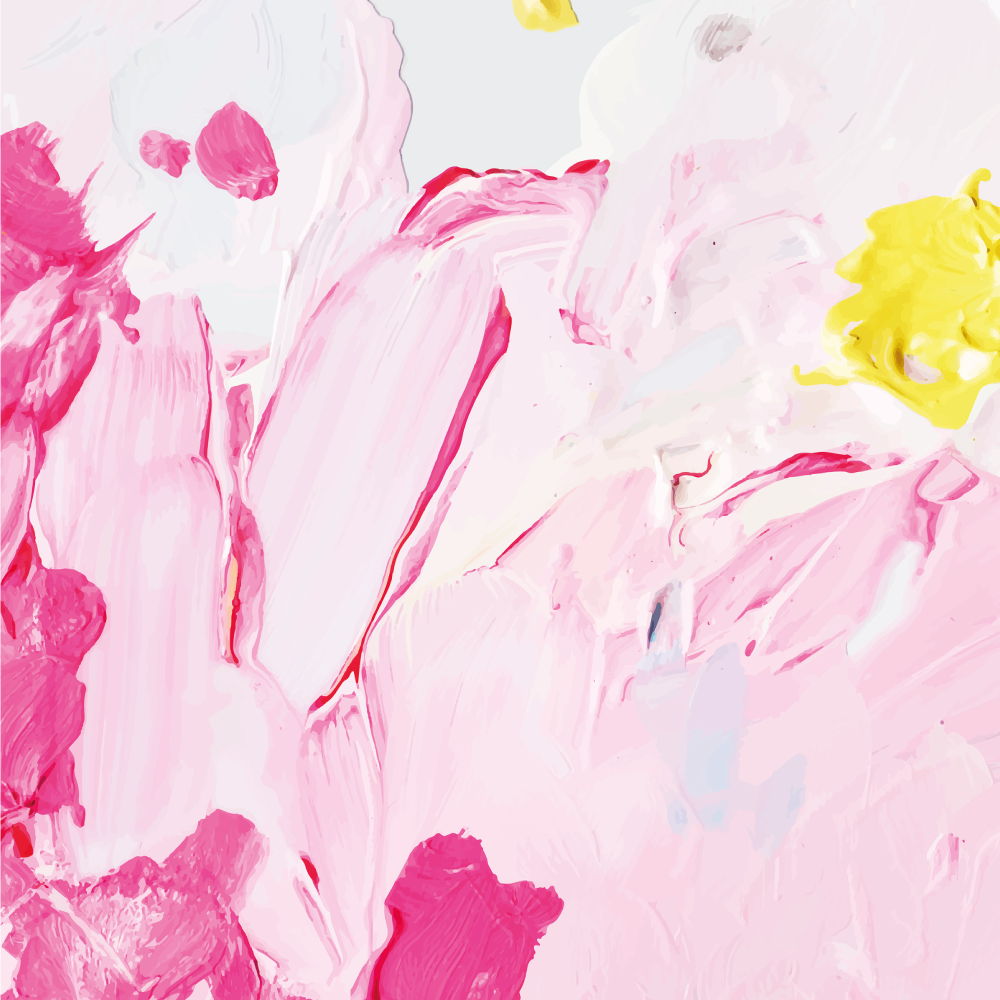 Teen vinyl rug in abstract brushstrokes design - TenStickers