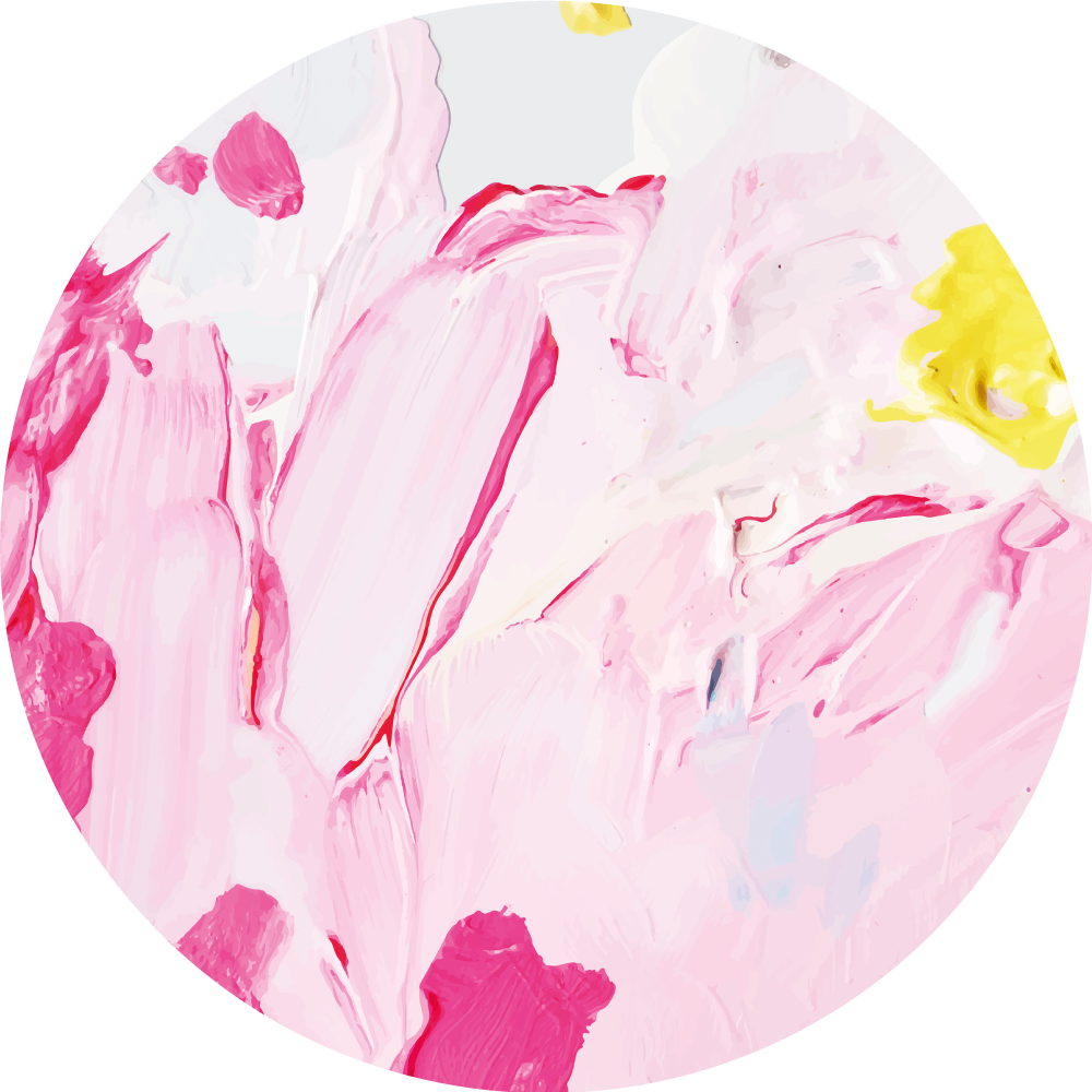 Teen vinyl rug in abstract pink swirls - TenStickers