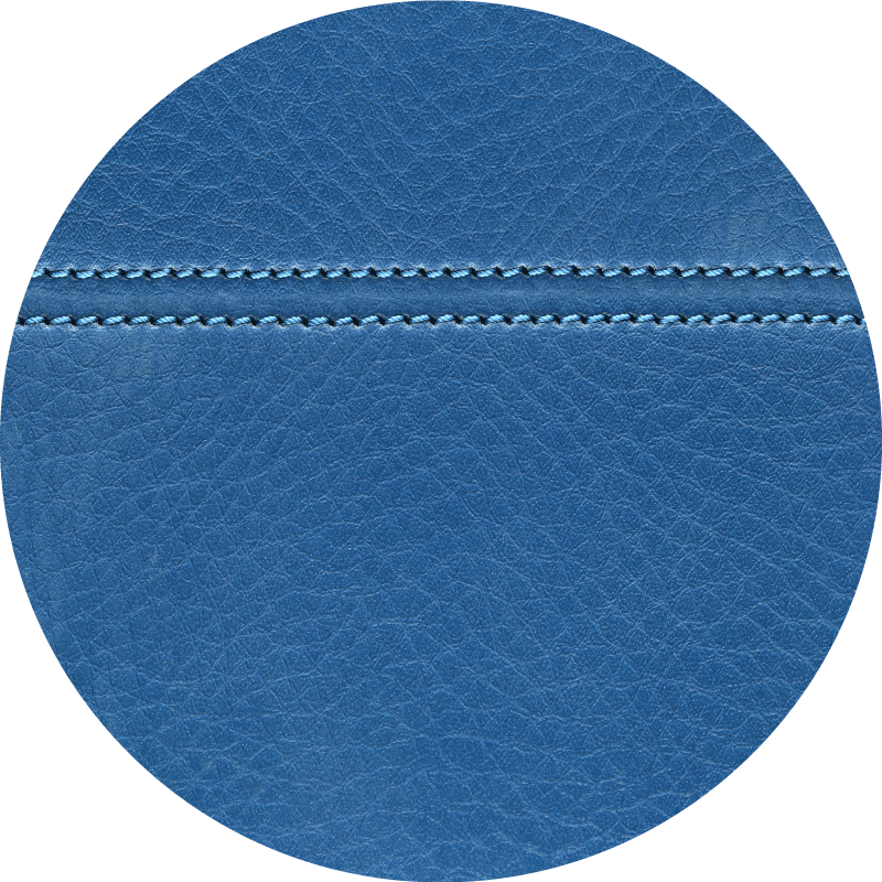 Textured vinyl rug with leather blue effect - TenStickers