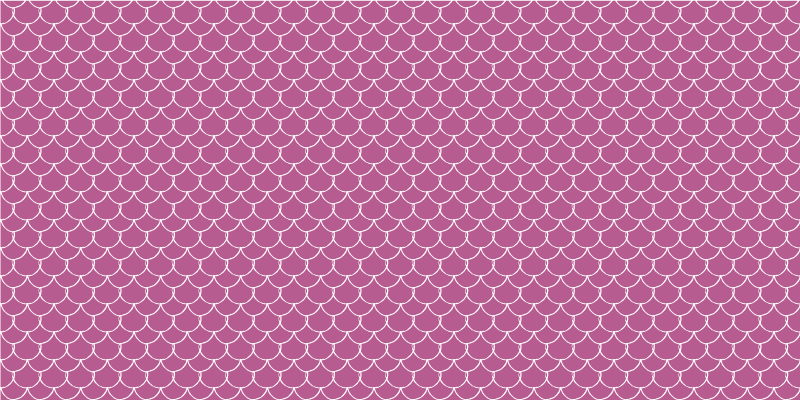 Animal print vinyl rug in pink scallop patterns - TenStickers
