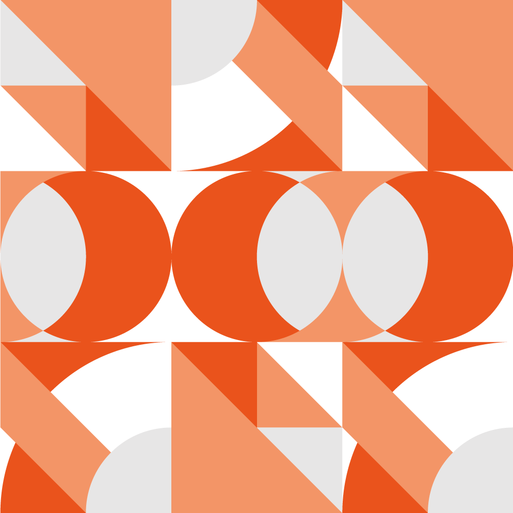 Geometric vinyl rug with retro geometric pattern - TenStickers