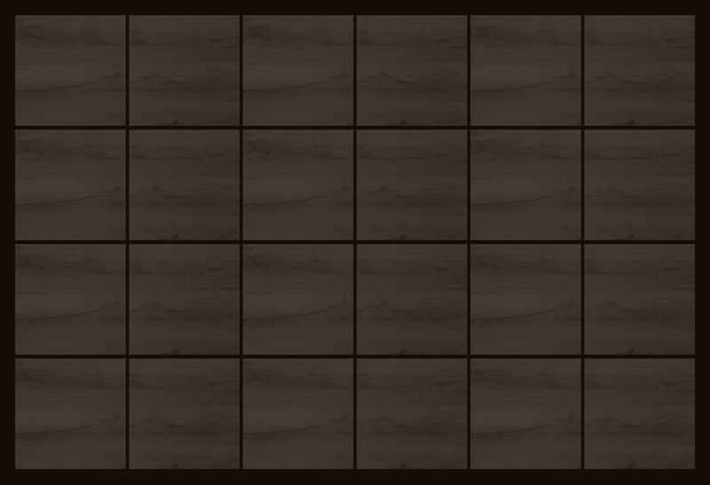 Deep Timber Squares wood effect vinyl rug - TenStickers
