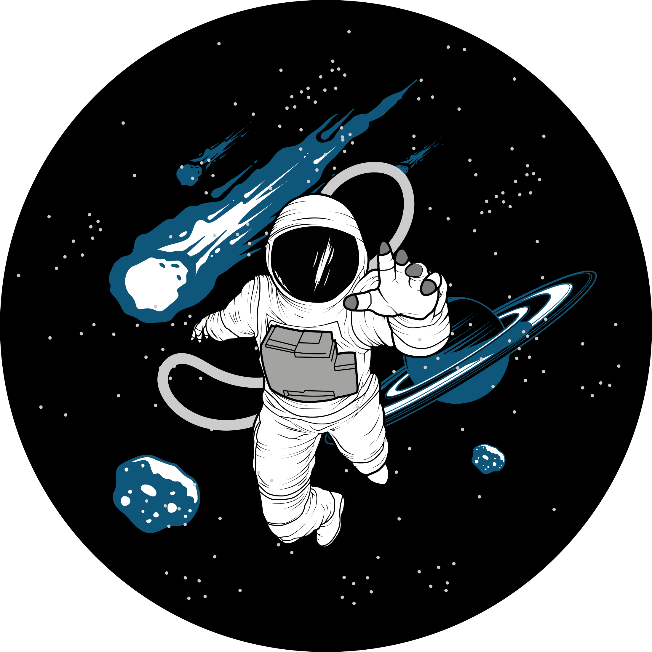Astro Adventure road vinyl rug - TenStickers