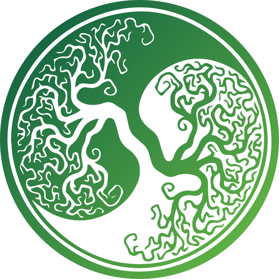 Intricate Tree Design nature vinyl rug - TenStickers