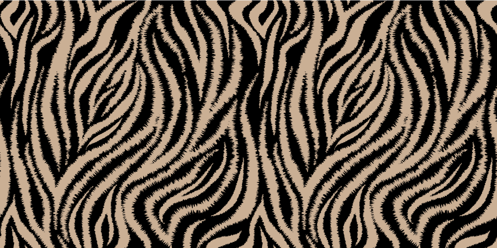 Animal print vinyl rug with zebra stripe design - TenStickers