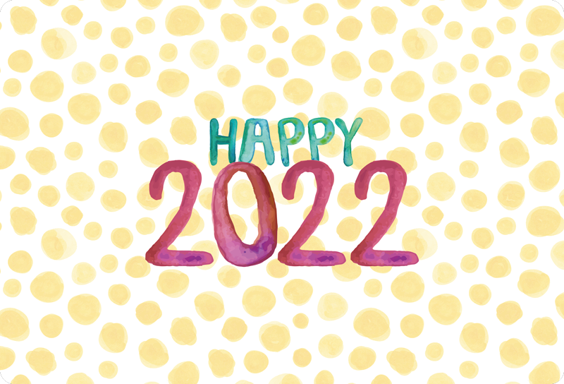 Personalized Happy New Year custom rug - TenStickers