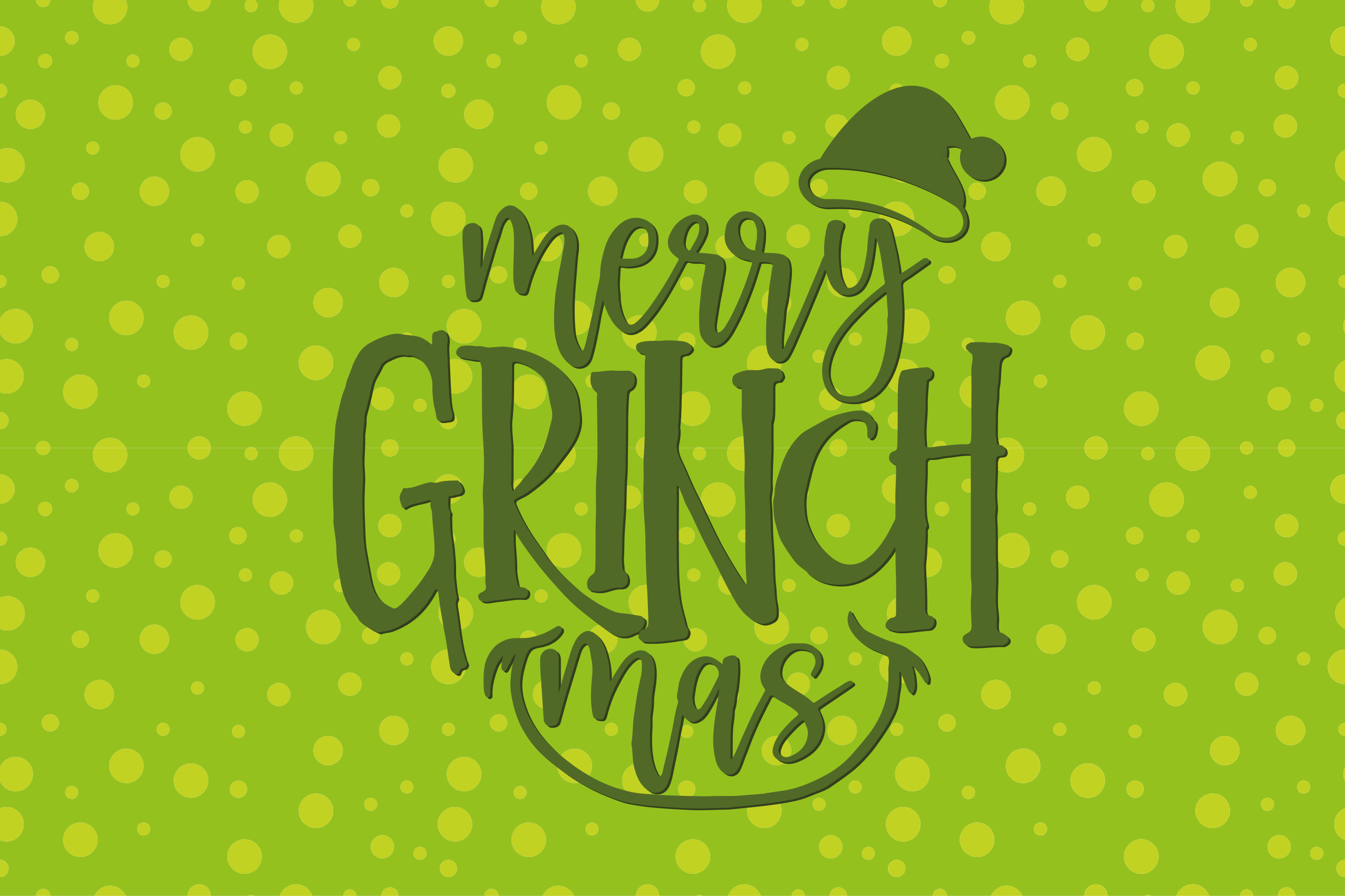 Grinchmas cheer Christmas vinyl rug - TenStickers