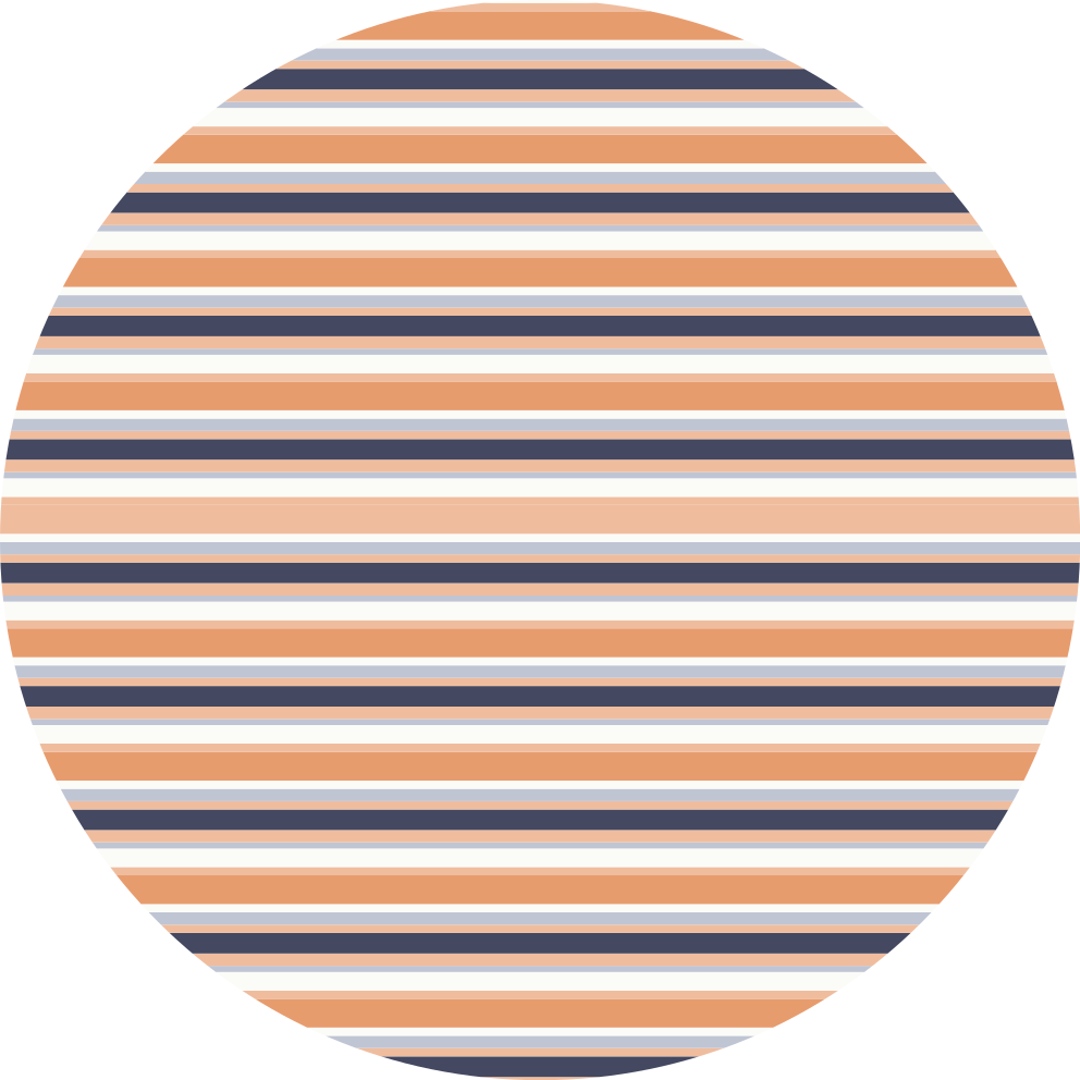 Striped Round Element striped vinyl rug - TenStickers