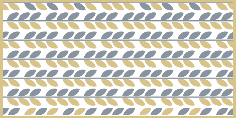 Leafy Pattern Stripes nature vinyl rug - TenStickers