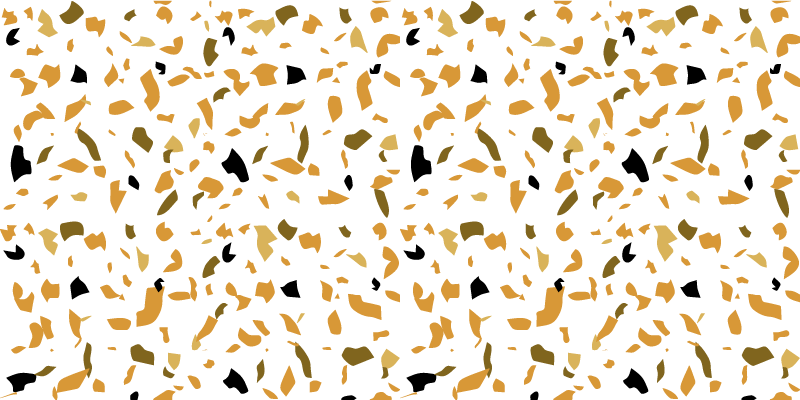 White and brown terrazzo textured vinyl rug - TenStickers