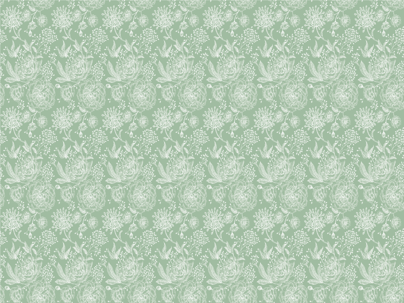 Floral Elegance Surface floral vinyl rug - TenStickers