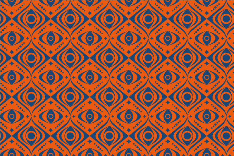 Geometric Eye Pattern geometric rug - TenStickers