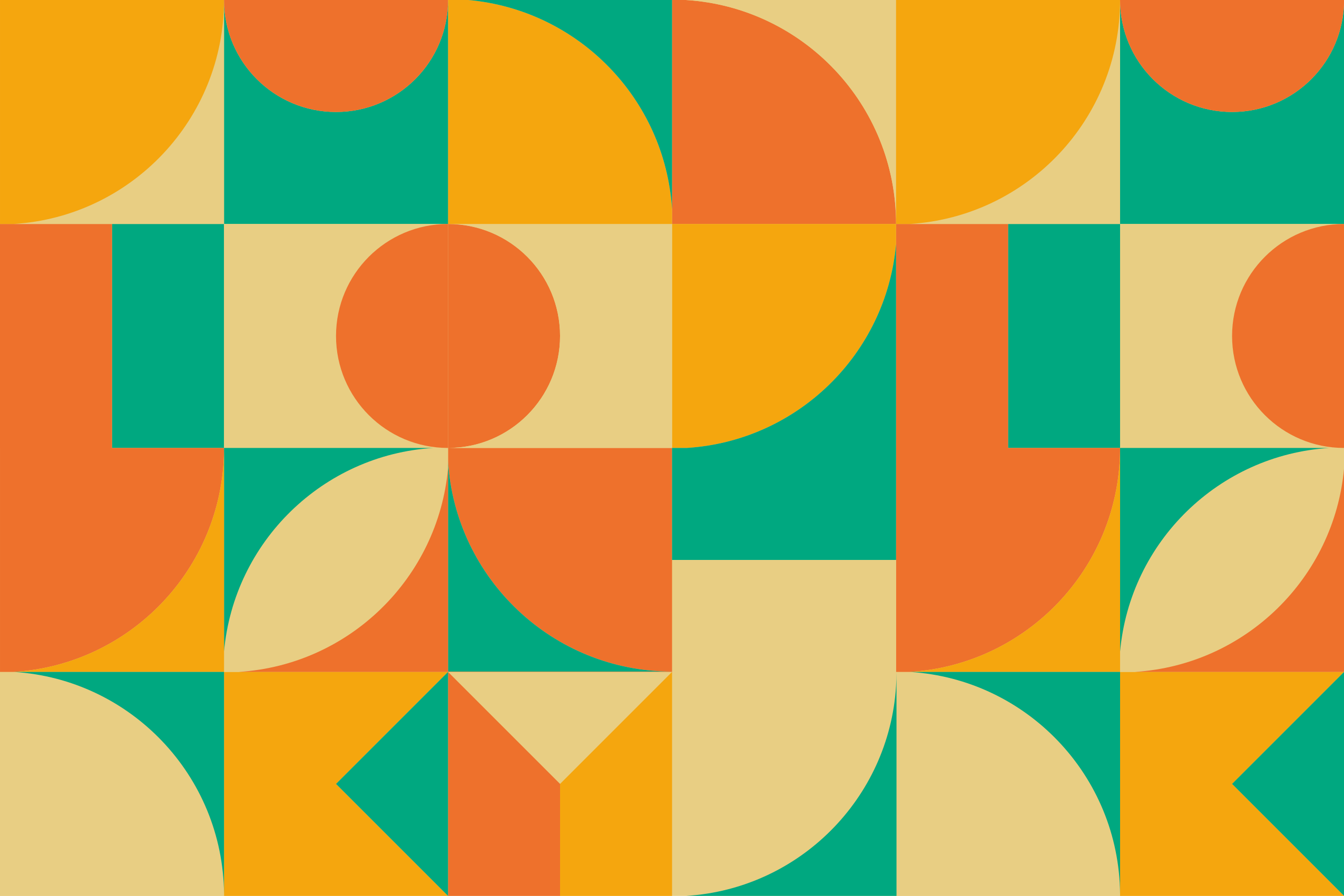 Colorful Geometric Pattern geometric rug - TenStickers