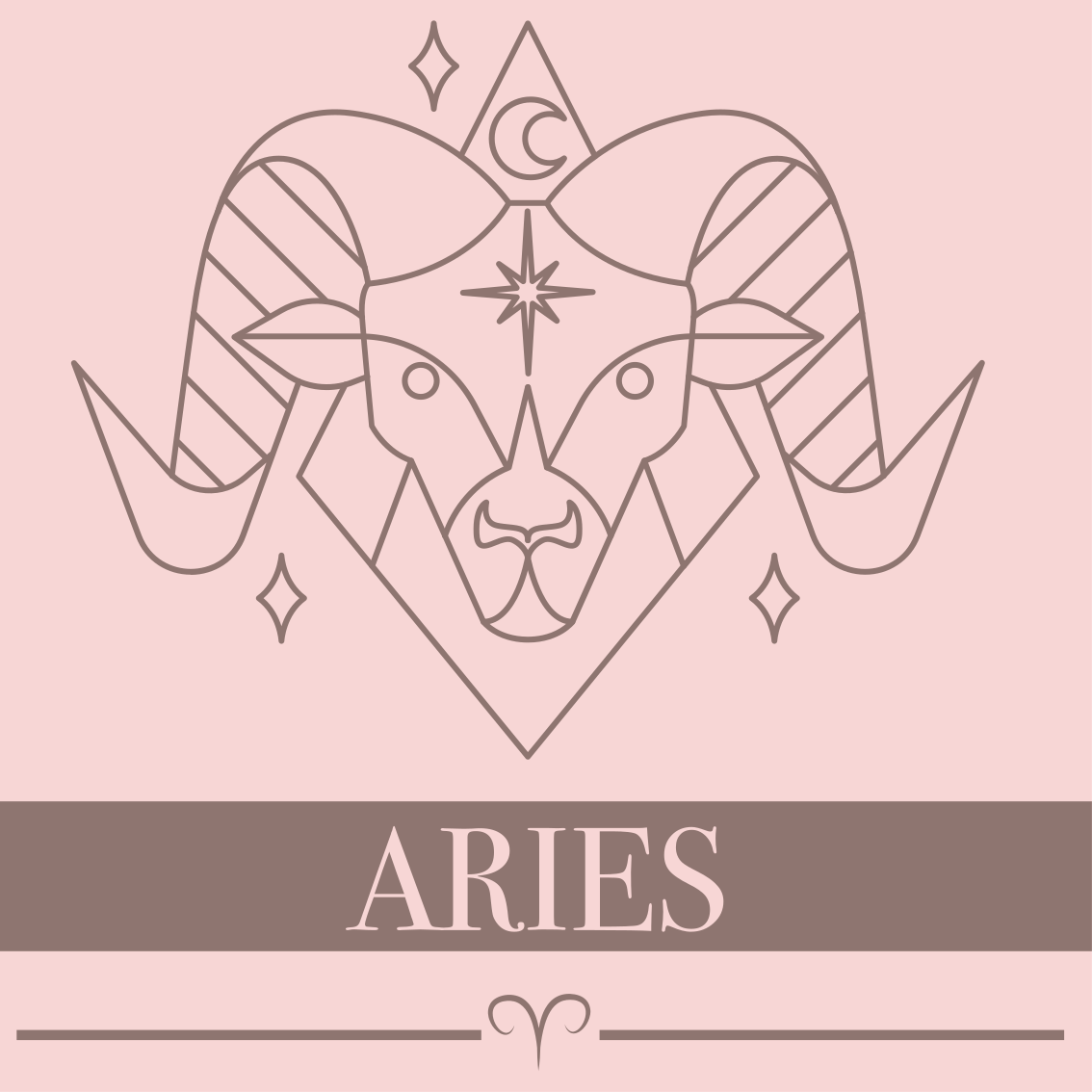 Aries Zodiac Symbol custom rug - TenStickers