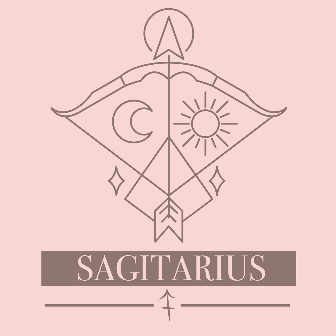 Sagittarius Symbol custom rug - TenStickers