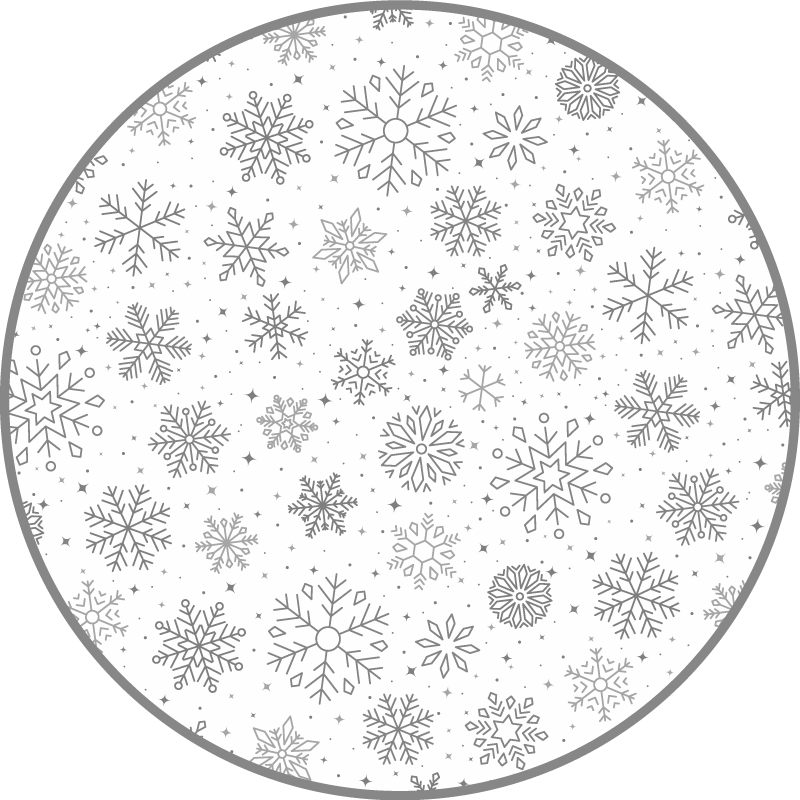 Holiday Snowflakes Christmas carpet runner - TenStickers