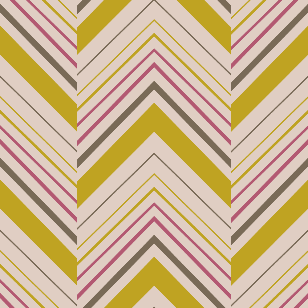 Chevron Stripes striped runner rug - TenStickers