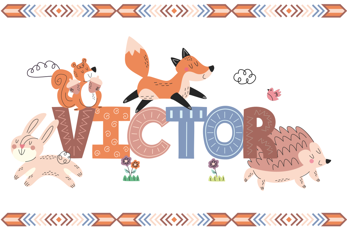 Customizable Critters custom floor mat - TenStickers