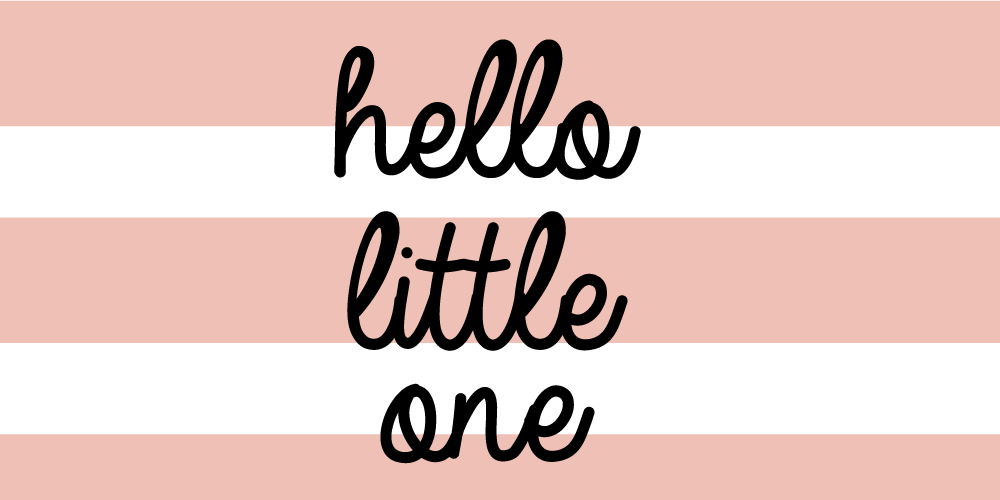 Nursery Striped Greeting nursery vinyl rug - TenStickers
