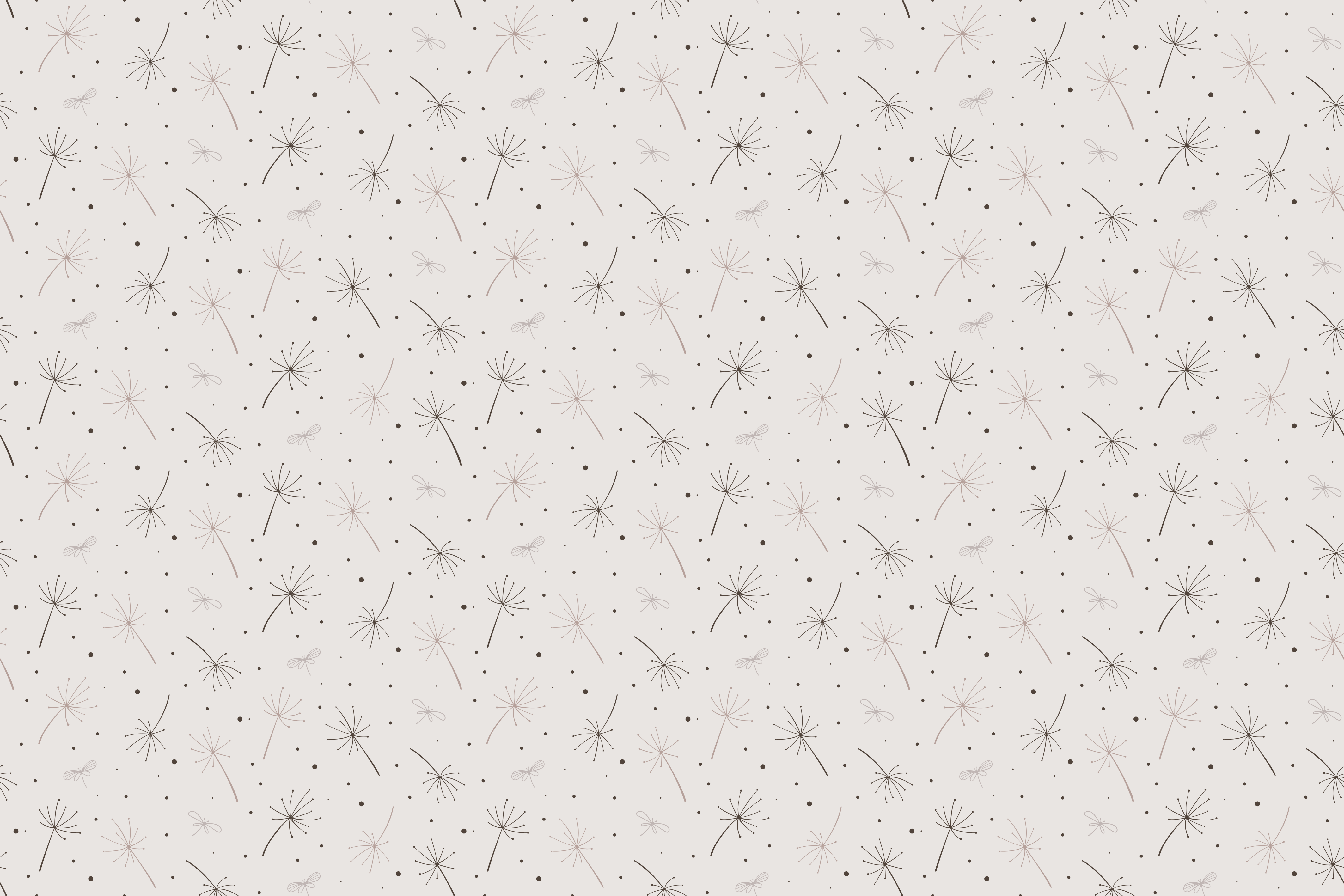 Dandelion Pattern floral vinyl rug - TenStickers