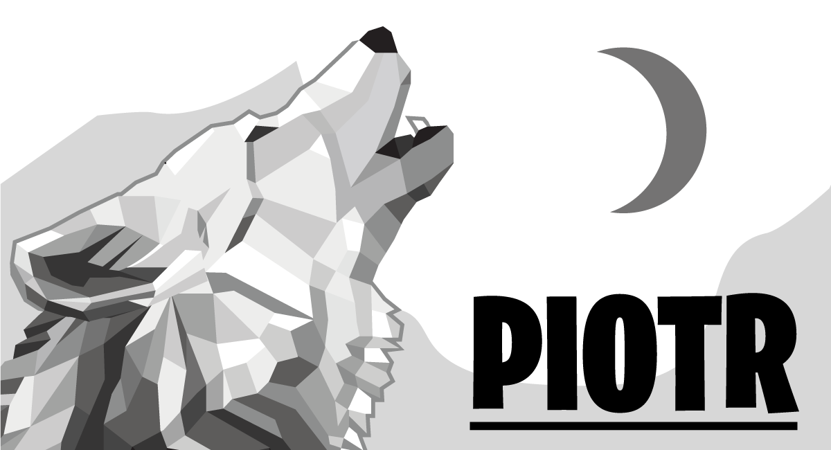 Geometric Wolf custom vinyl rug - TenStickers