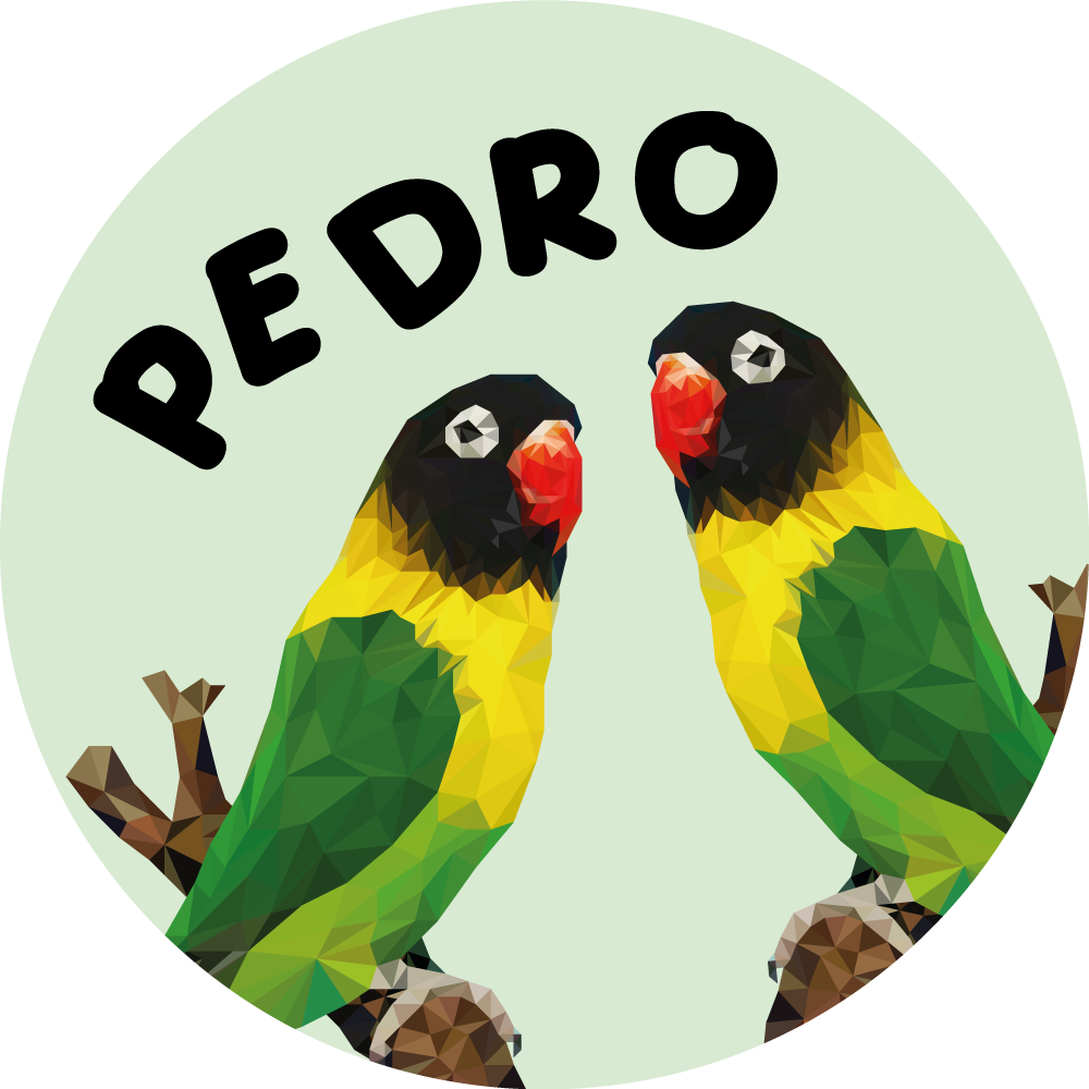 Customizable Lovebirds custom vinyl rug - TenStickers