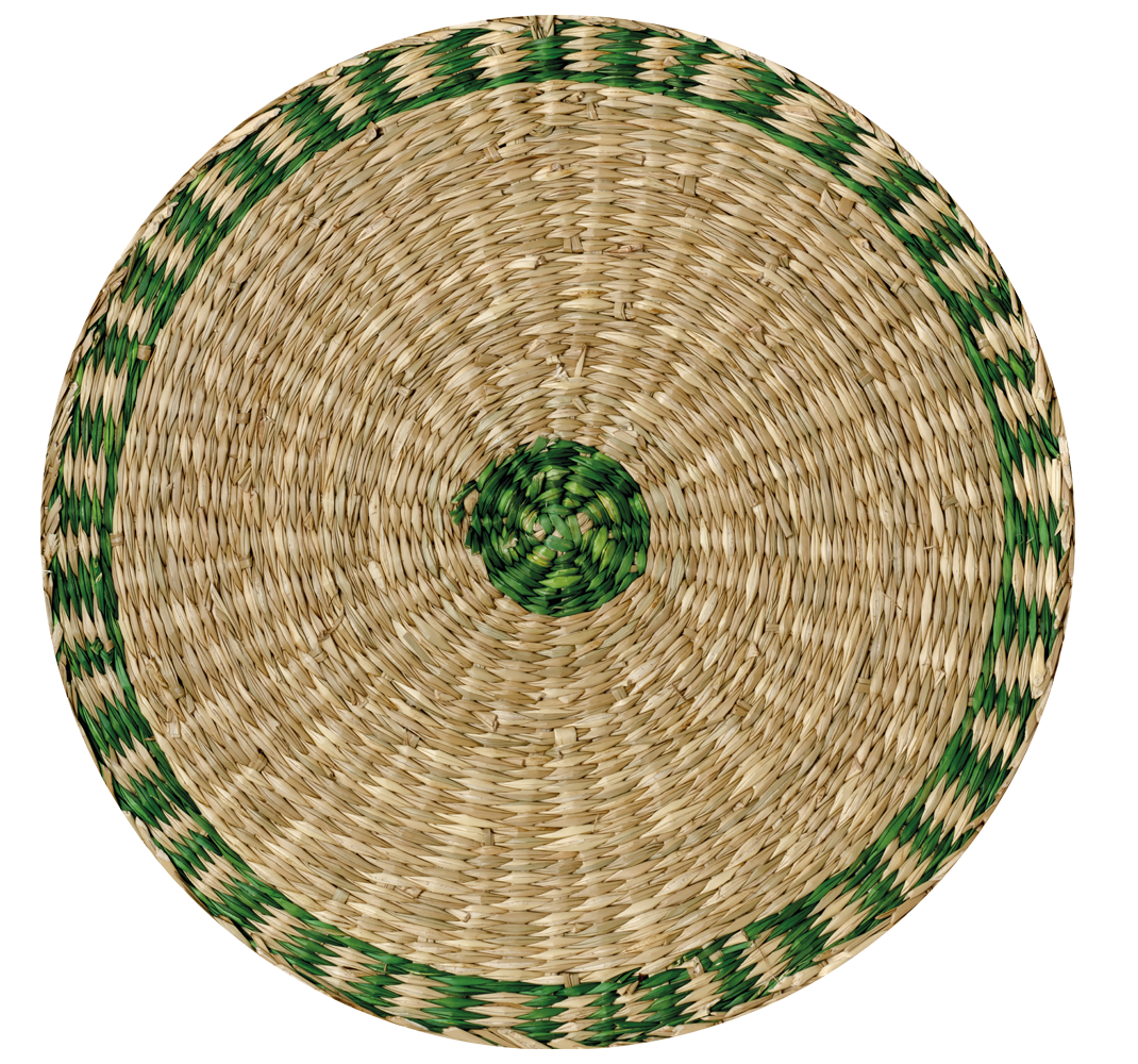 Woven round texture vinyl wood flooring - TenStickers