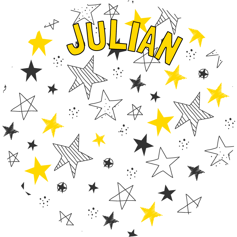 Custom Starry Theme custom vinyl rug - TenStickers