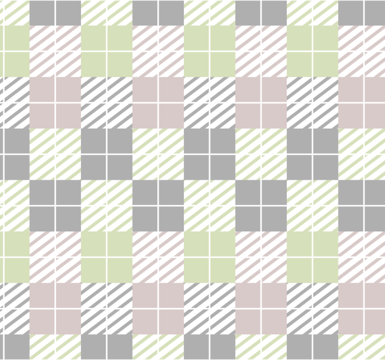 Plaid Pattern Simplicity wallpaper geometric - TenStickers