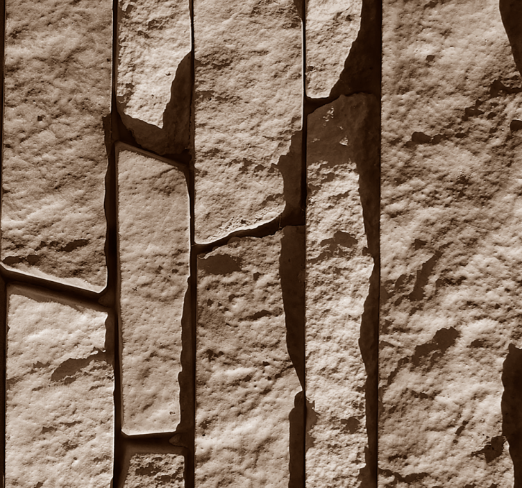 Stacked Stone Effect textured wallpaper - TenStickers