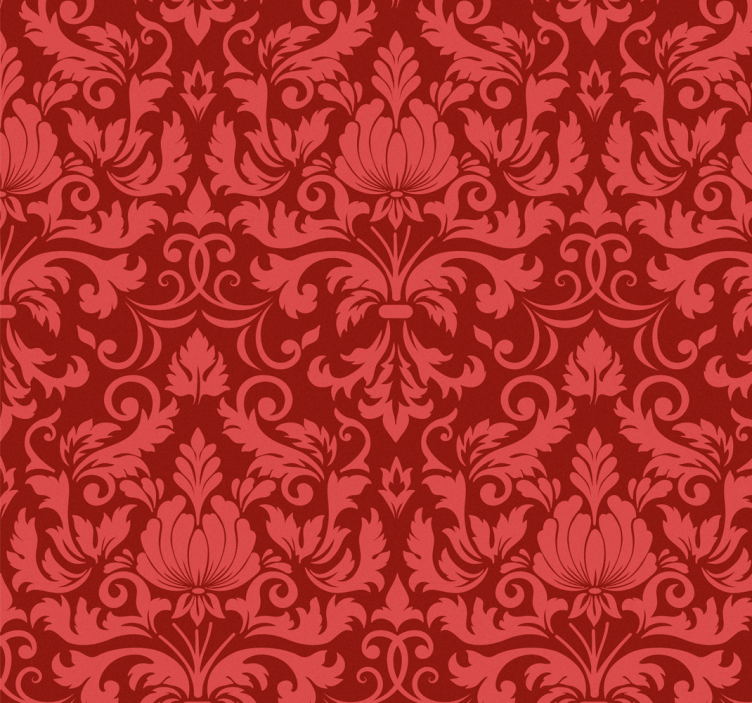 Baroque wallpaper with floral design - TenStickers