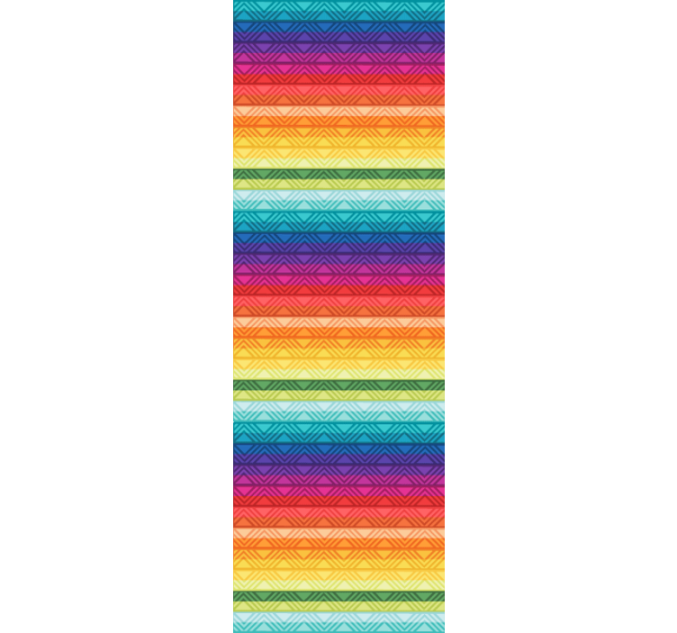 Vibrant Geometric Stripes wallpaper striped - TenStickers
